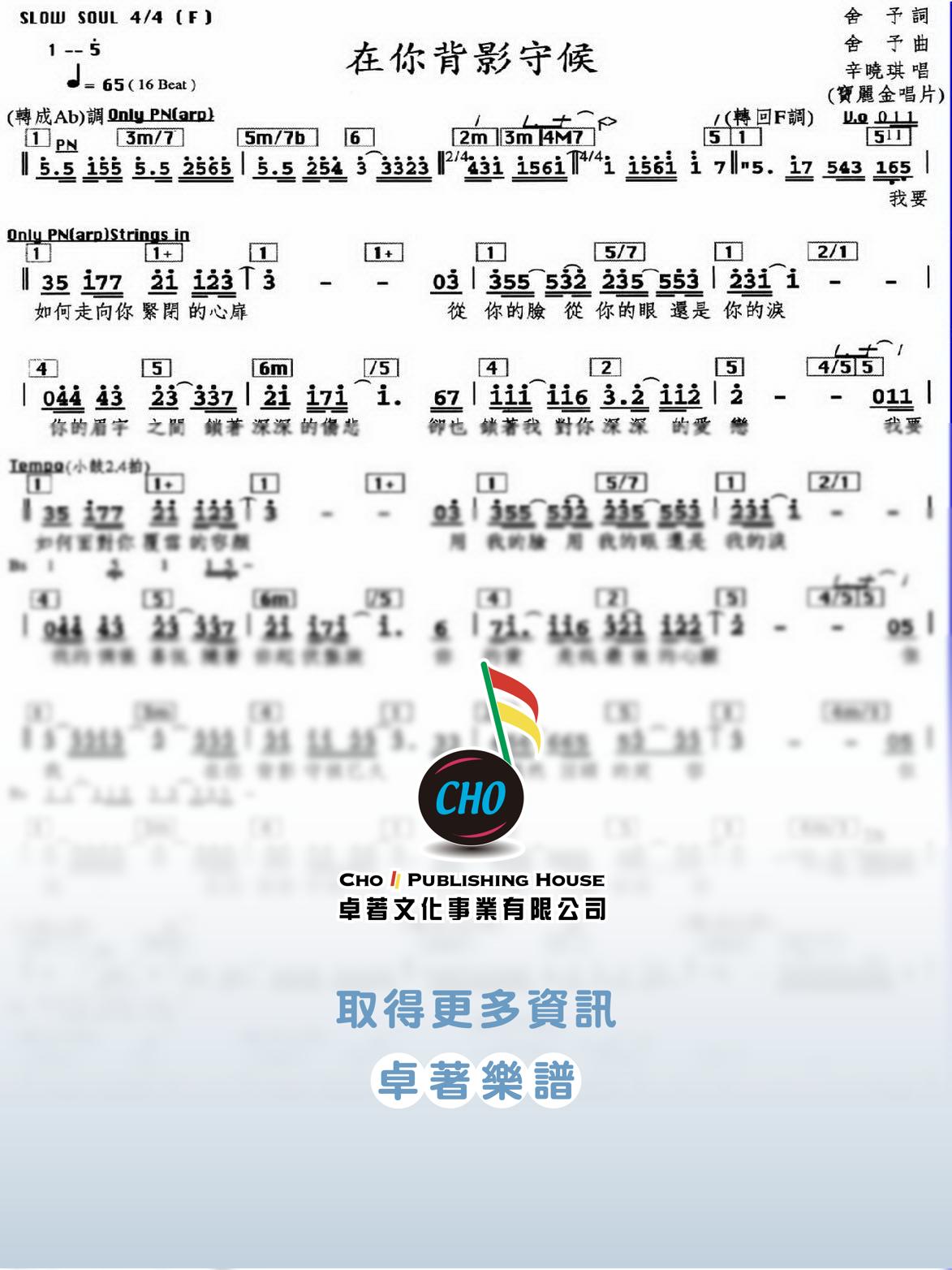 在你背影守候